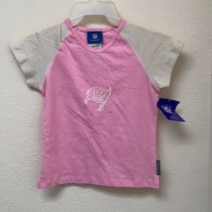 Little Girls -L-14 pink Buccaneers shirt Reebok